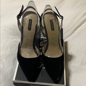 Black Women's suede heel 8.5